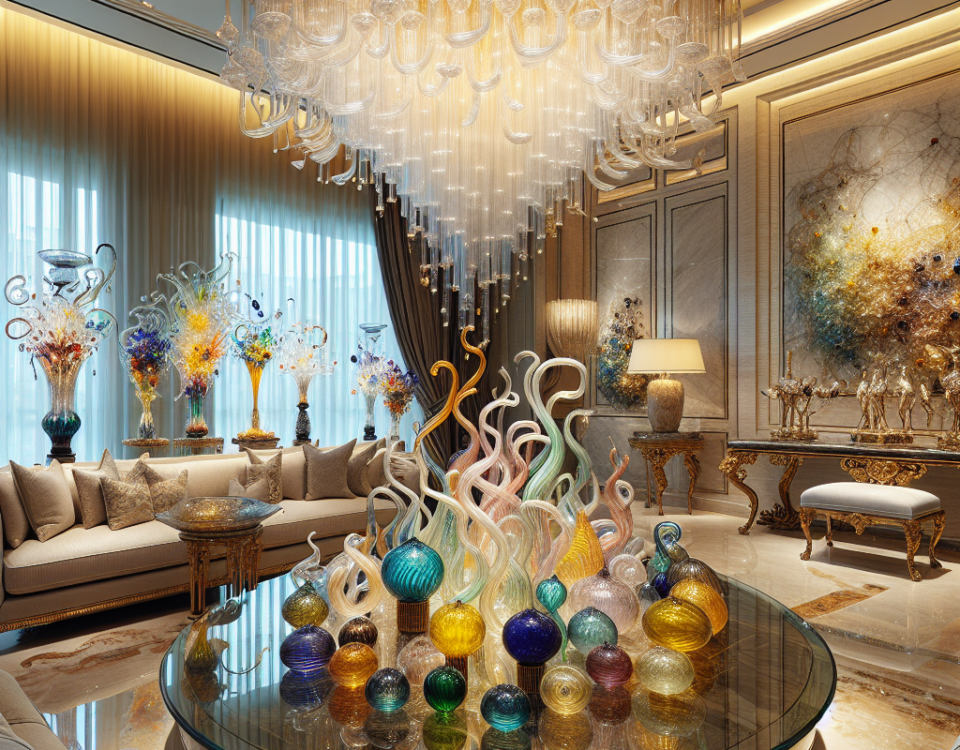 Artisanal Glass: Handblown Elements in Upscale Decor