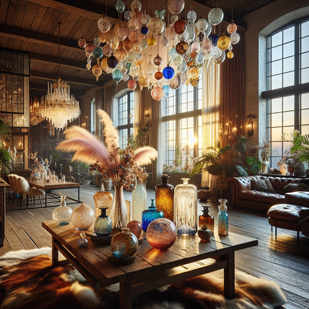 Artisanal Glass: Handblown Elements in Upscale Decor