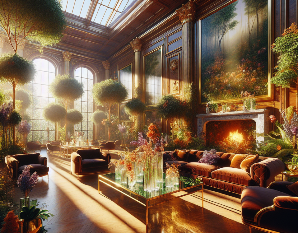 Biofilic Opulence: Merging Nature and Luxury in Interior Spaces
