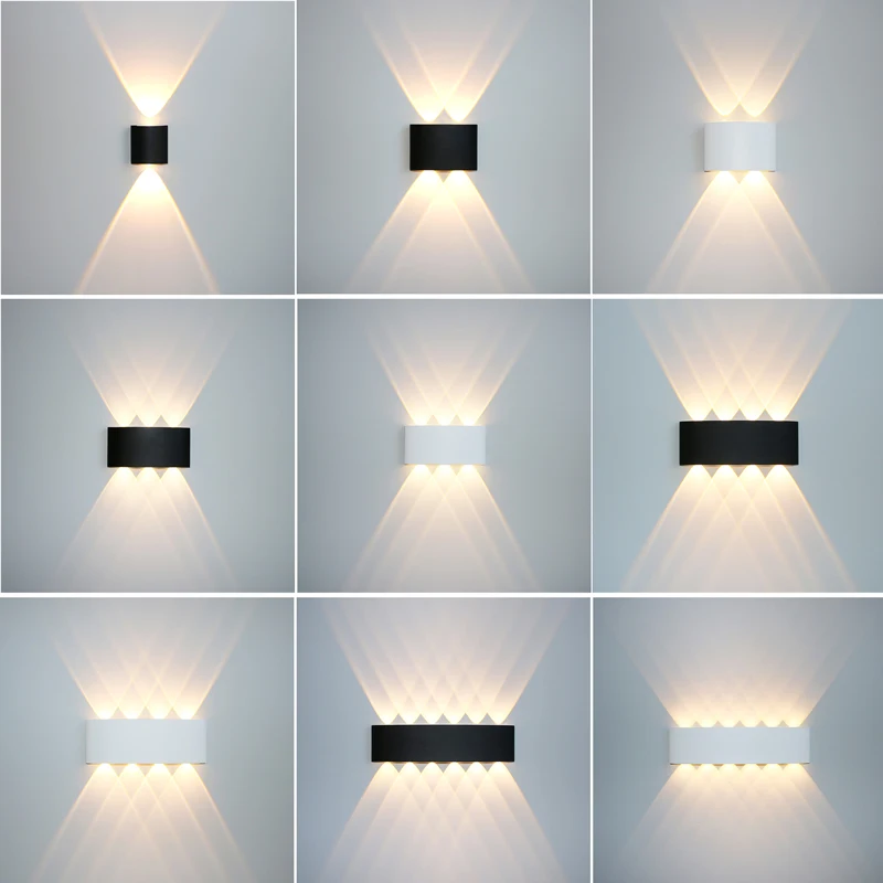 Aluminum LED Wall Lamp Waterproof IP65 Outdoor Garden Lights 8W 12W Interior Wall Light for Bedroom Living Room Stairs Lighting - Image 3