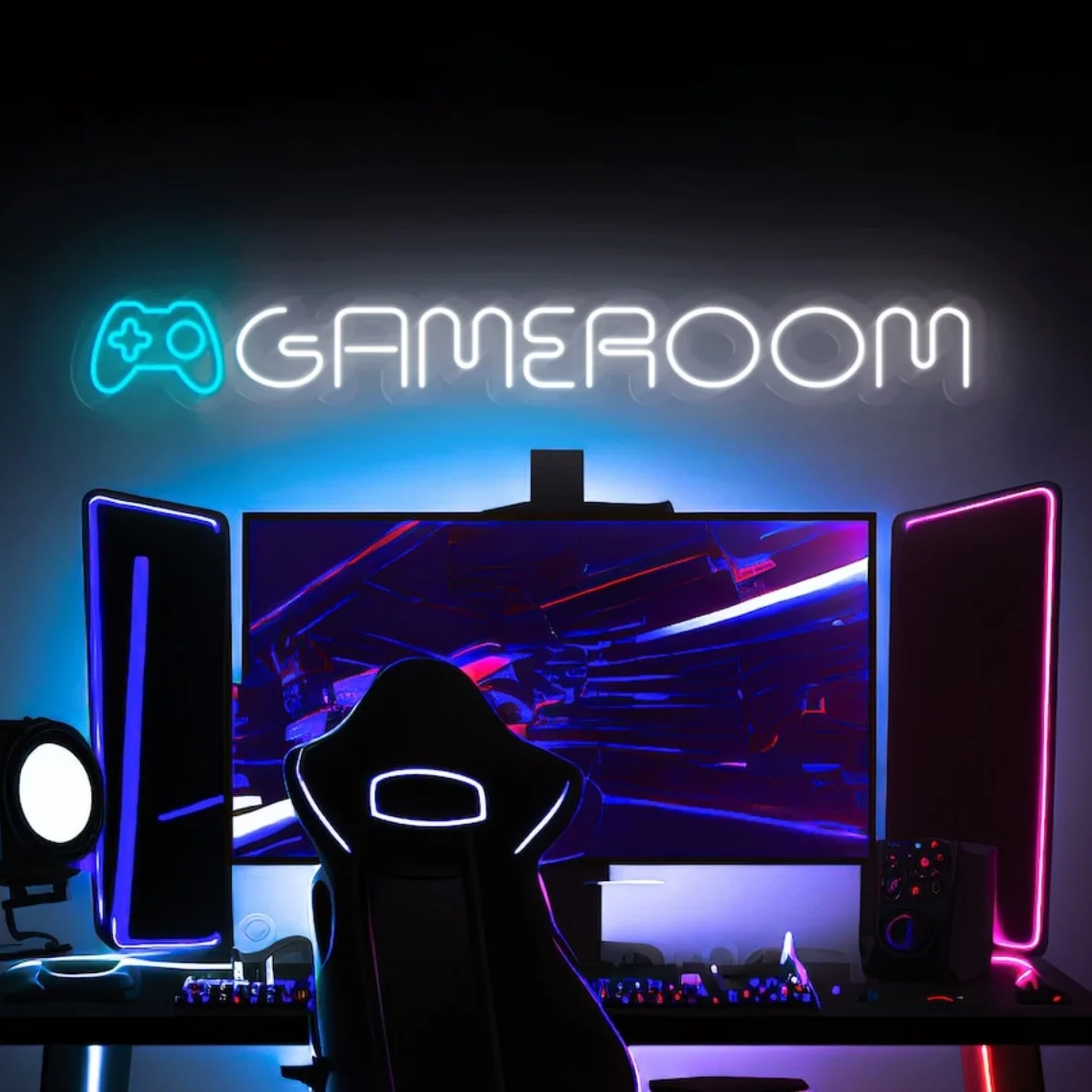 Gamer Neon Sign Custom Game Room Decor Personalized Gamer Sign Gaming Wall Art Gift For Boyfriend Husband Gift - Image 2