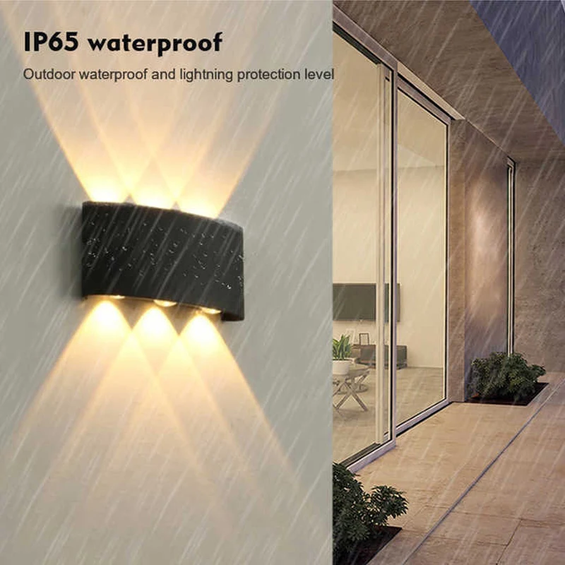 Aluminum LED Wall Lamp Waterproof IP65 Outdoor Garden Lights 8W 12W Interior Wall Light for Bedroom Living Room Stairs Lighting - Image 2