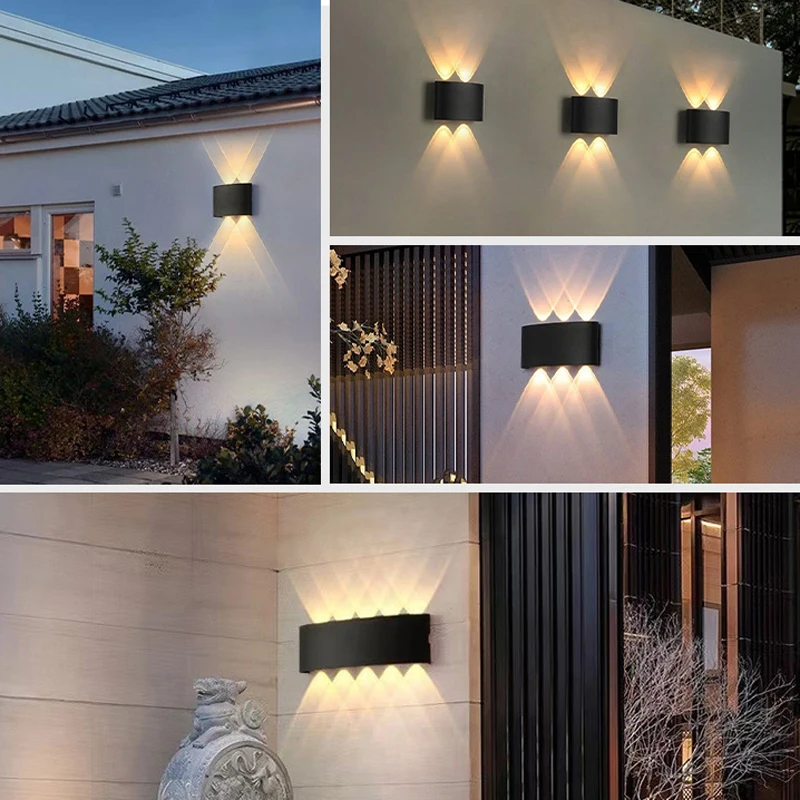 Aluminum LED Wall Lamp Waterproof IP65 Outdoor Garden Lights 8W 12W Interior Wall Light for Bedroom Living Room Stairs Lighting - Image 6