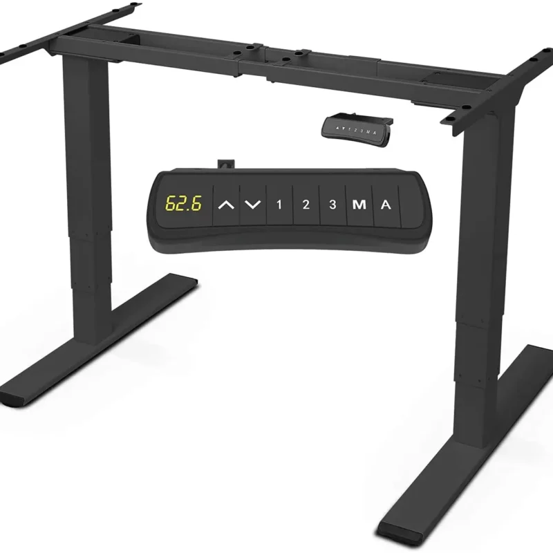 VEVOR Electric Stand Up Desk Frame Dual Motor Height 27.9" to 46" Adjustable Standing Base Comfortable Work Station Sit or Stand
