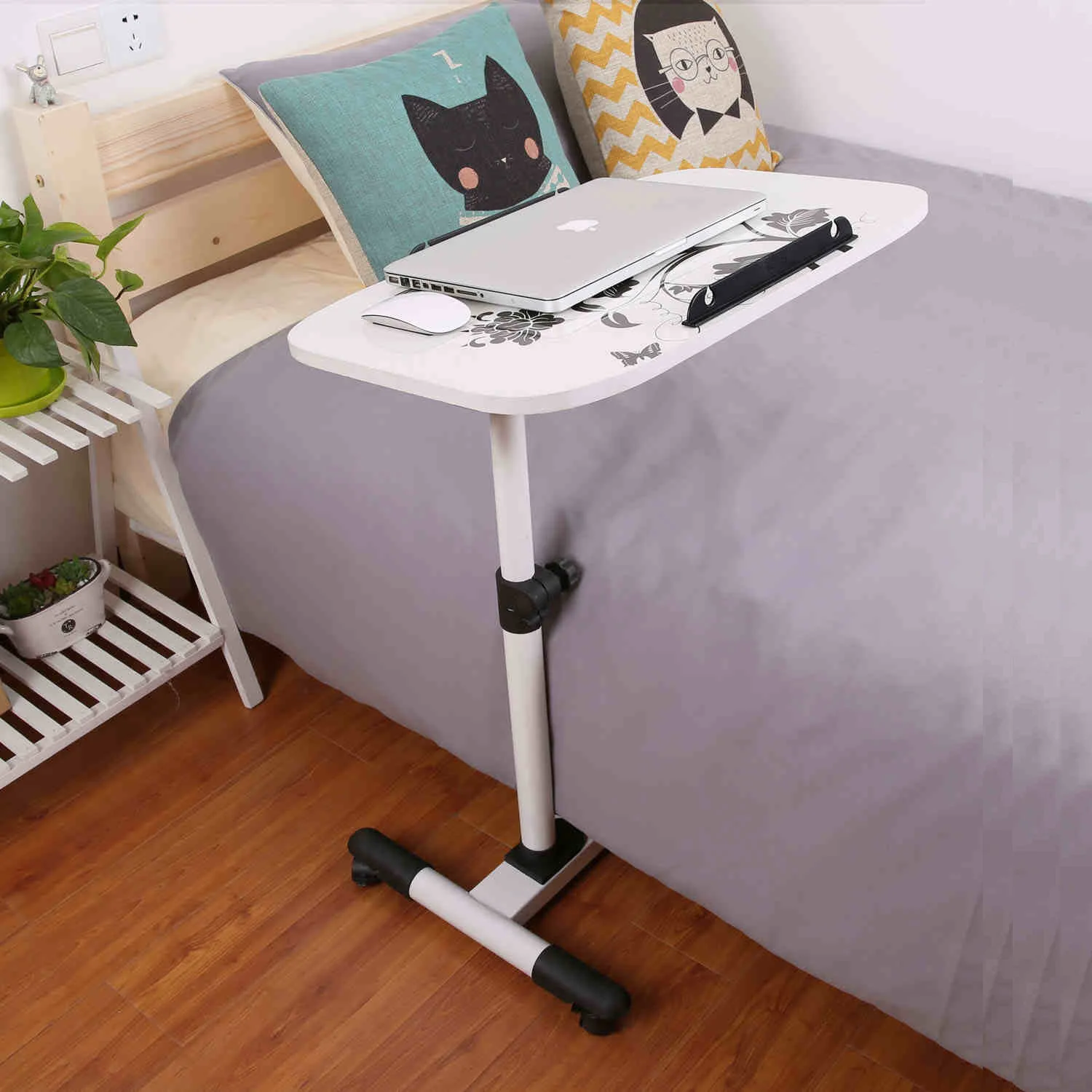 Bedroom Furniture Lazy Folding Computer Desk Adjustable Portable Laptop Rotating Mobile Lifting Bedside Multifunctional Table - Image 3