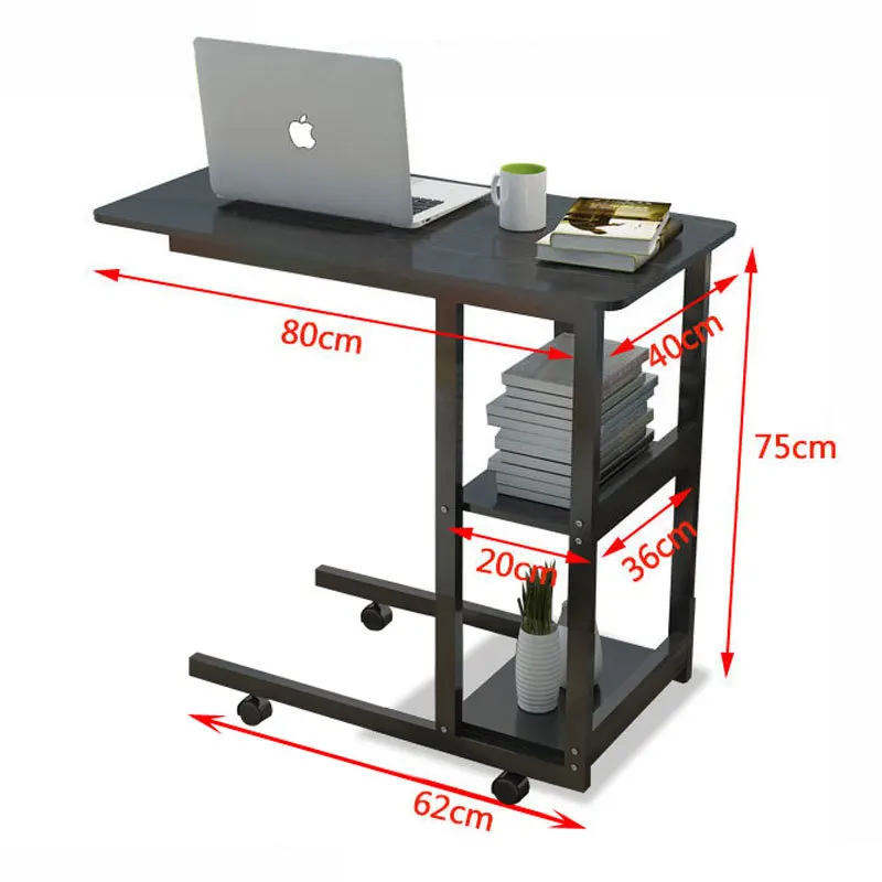 Computer desk for home dormitory, convenient removable simple desk notebook desk student computer desk - Image 2