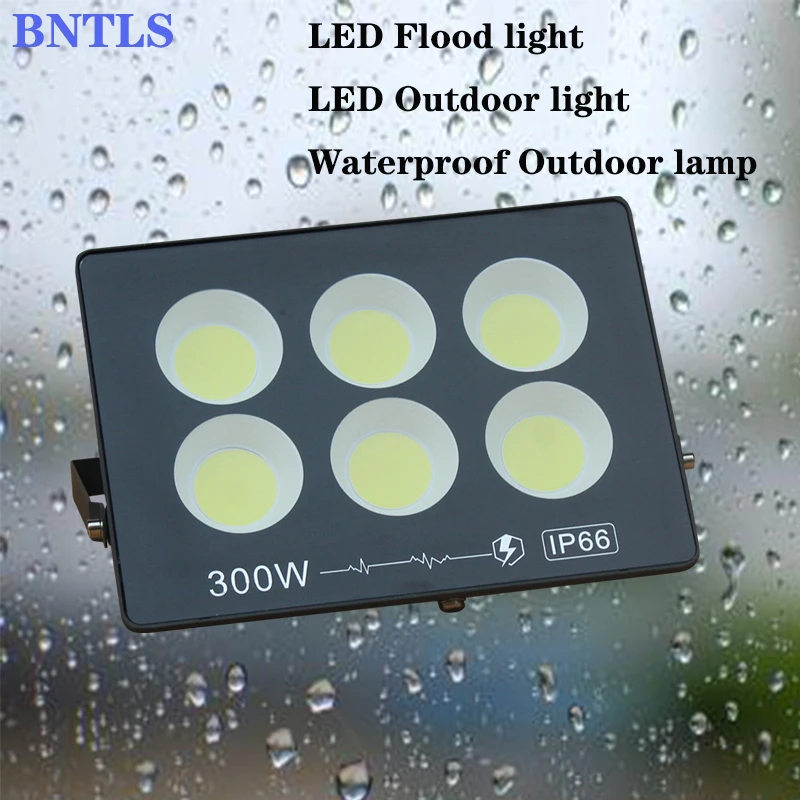 AC220V LED lights Ultrathin LED Flood Light 300W 400W 500W 600W IP65 Spotlight Reflcetor Outdoor Lighting Wall Lamp Floodlight - Image 3