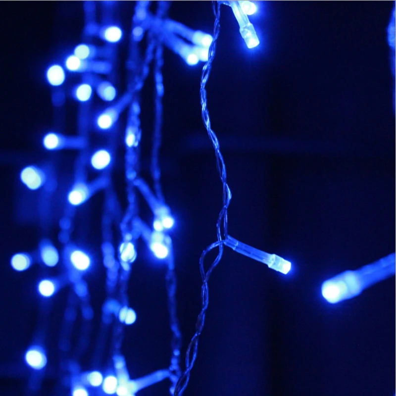 5M Waterproof Outdoor Christmas Light Droop 0.4-0.6m Led Curtain Icicle String Lights Garden Mall Eaves Decorative Lights - Image 5