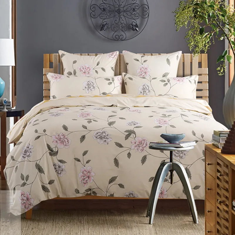 One Duvet Cover 600 TC 100% Egyptian Cotton AB Printed And Solid Colors Queen Size 230 x 250 Cm 1 Piece Customize - Image 2