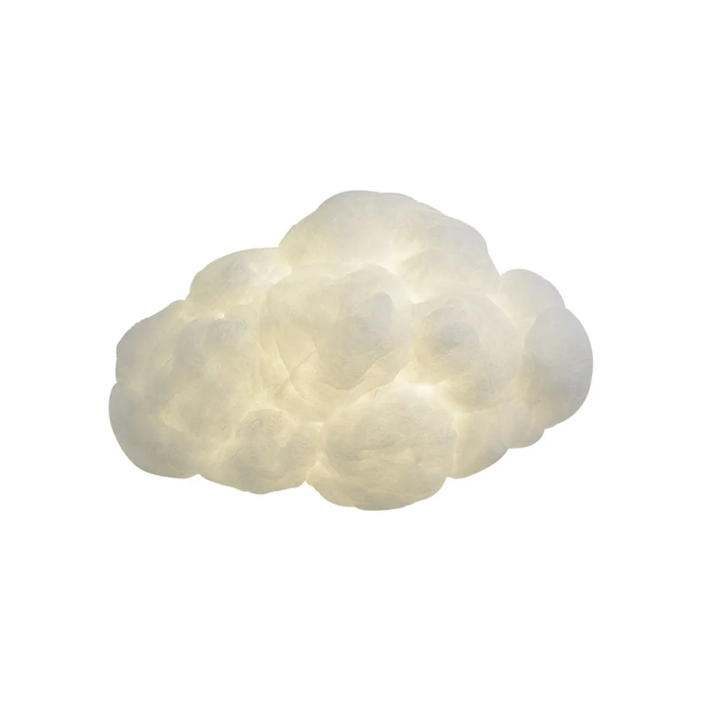 Nordic Imitation Silk Cloud Led Wall Lamp Creative Children Bedroom Bedside Lamps Kids Home Deco Wall Sconce Light Fixture E27 - Image 6