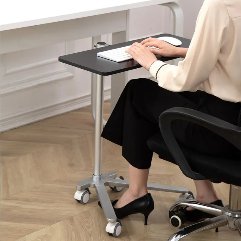 Freely Movable Keyboard Tray, Laptop Stand, Height Adjustable, Silent Pulley Movable Table, Mouse Pad, for Home and Office