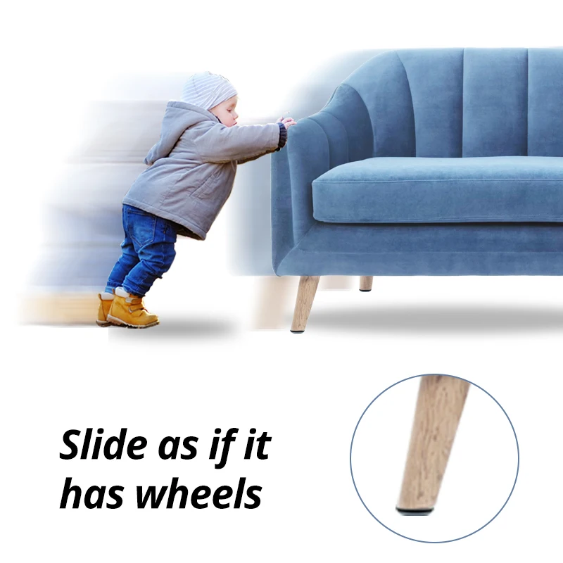 Chair Leg Protector Furniture Legs Rubber Anti-vibration Pads Wear-Resistant Mute Household Table and Chair Foot Pads - Image 2