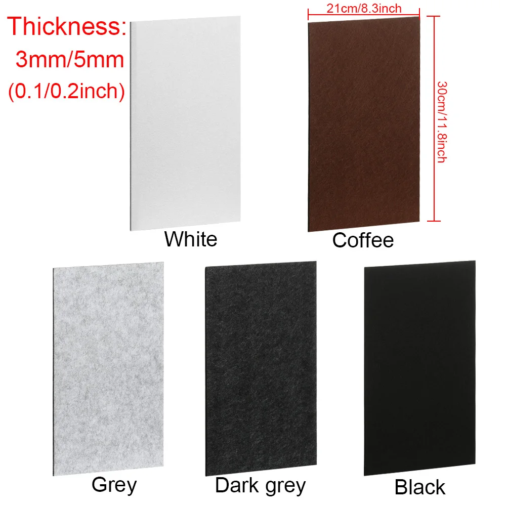 3/5mm 21*30cm Self Adhesive Furniture Leg Felt Pads Anti Slip Chair Table Mats Anti Scratch Floor Protection DIY Cutting - Image 6