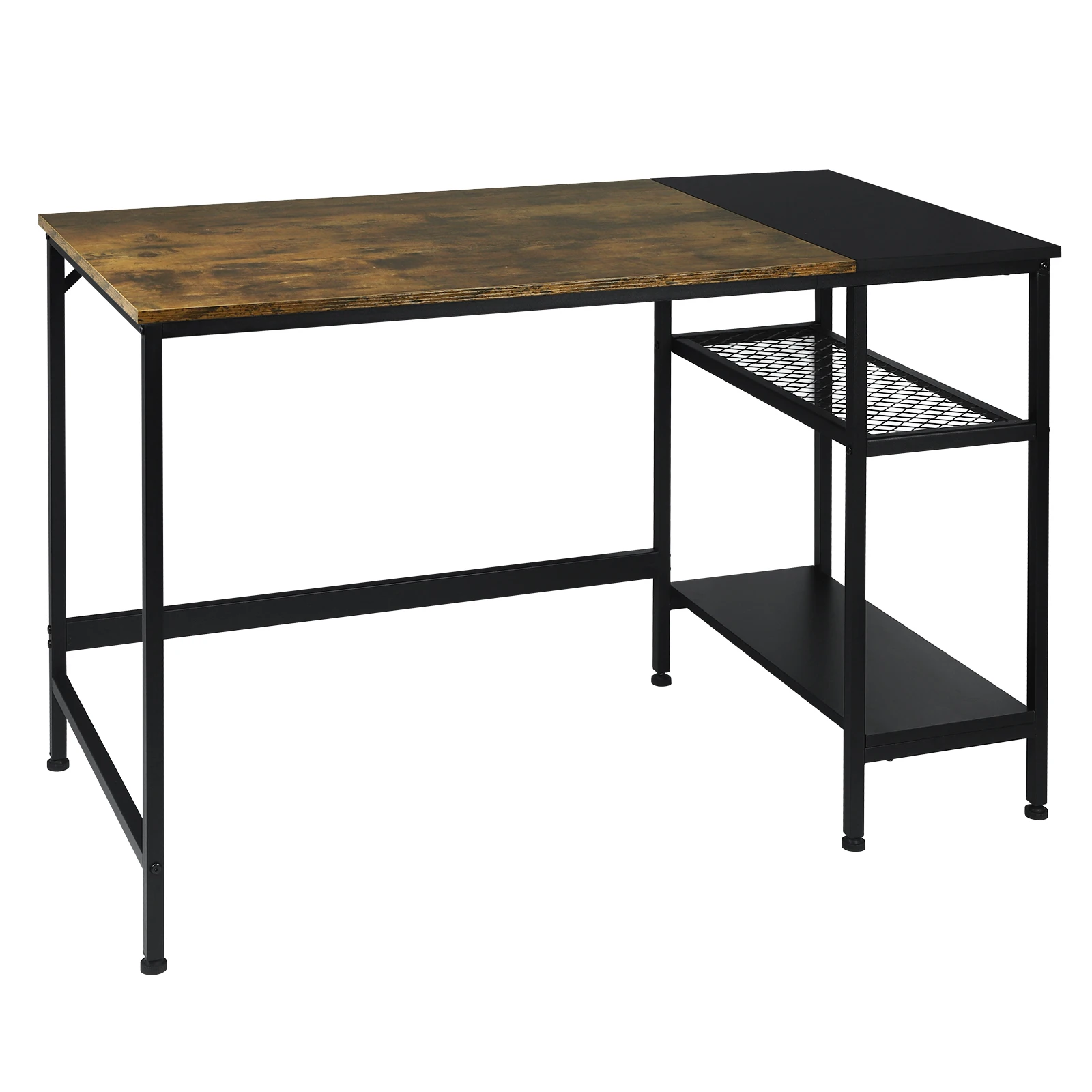 Office Desk Computer Work Table Laptop Stand with Side Shelf 120x60x75cm PC Game Table For Office Furniture Bedroom Decoration