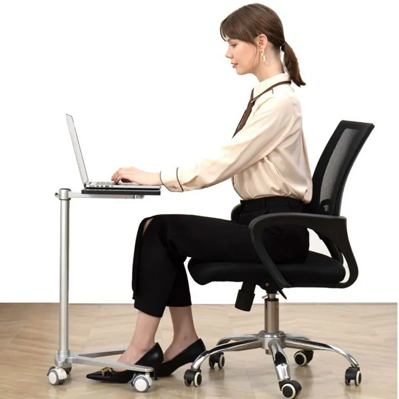 Freely Movable Keyboard Tray, Laptop Stand, Height Adjustable, Silent Pulley Movable Table, Mouse Pad, for Home and Office - Image 4