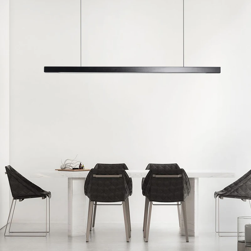 Classic Black White Modern LED Pendant Lights Fashion Design Solid Wood Hanging Lamps Art Decoration Light Fixtures