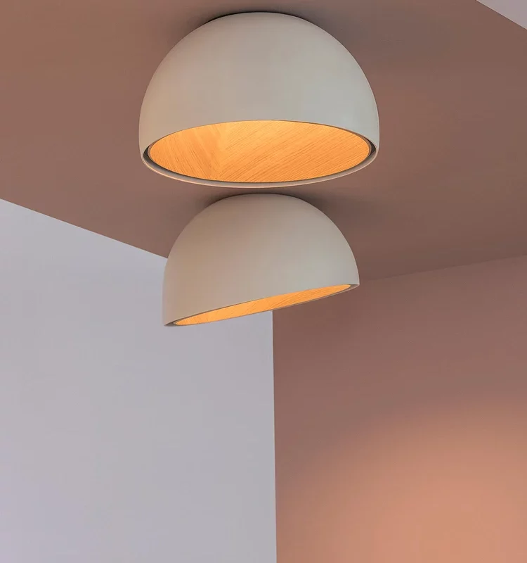 Bedroom lamp ceiling lamp creative inclined ceiling room light personality modern minimalist wood grain study lamp owner