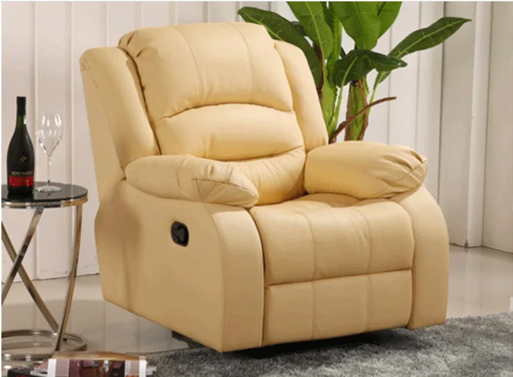 MANBAS Living Room Sofas Manual / Electric Recliner Italinan Cow Genuine Leather Couch Retractable Cinema Sofa Theater 3 Seater - Image 3