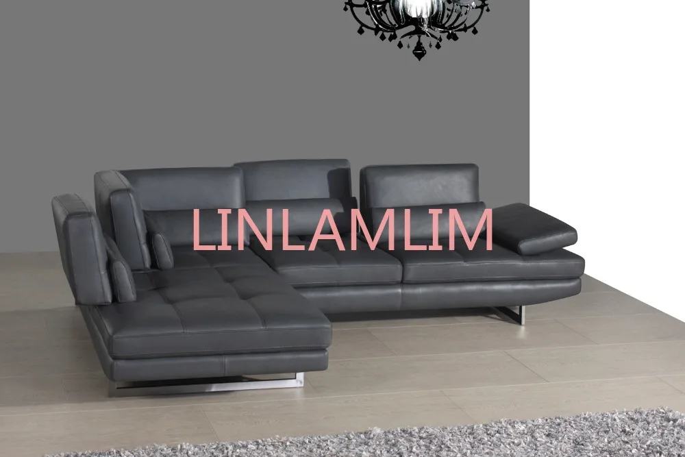High quality cow top graded real genuine leather sofa/living room sofa furniture latest style home used 3 seater leather couch - Image 2