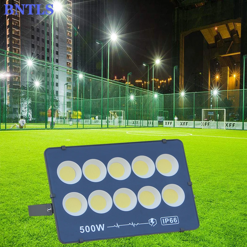 AC220V LED lights Ultrathin LED Flood Light 300W 400W 500W 600W IP65 Spotlight Reflcetor Outdoor Lighting Wall Lamp Floodlight - Image 5