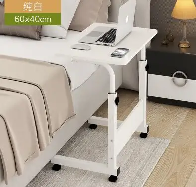 Simple mobile lift notebook desktop computer table lazy bed bedside table dormitory study desk.