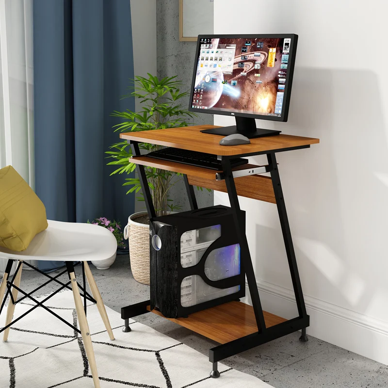 60x48x72cm Work Study Writing Table 60x45x75cm Mini Computer Desk Small Home Office Furniture Keyboard Bracket Metal Z BlackDesk - Image 5