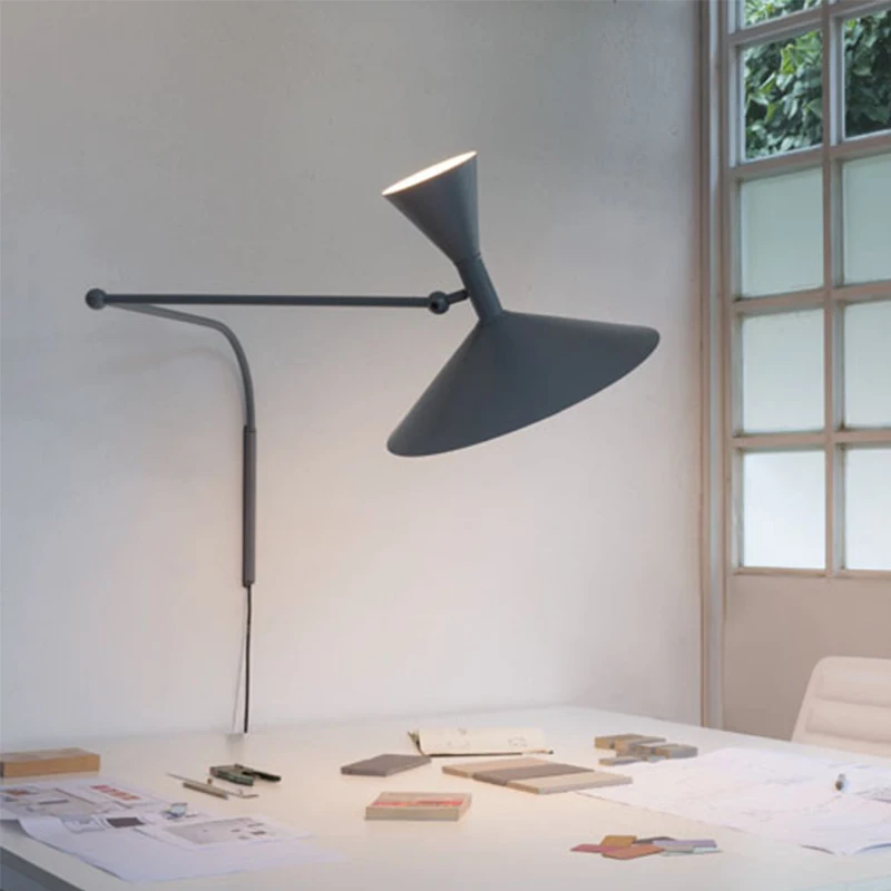 Modern Designer Sconce Wall Light For Living Room Home Indoor Decor Rotatable Wall Lamp Bedroom Bedside Replica Lights Fixture