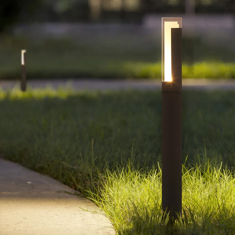 Outdoor Waterproof IP65 10W LED Lawn Lamp New Style Aluminum Pillar Garden Path Square Landscape Lawn Lights AC85-265V - Image 2