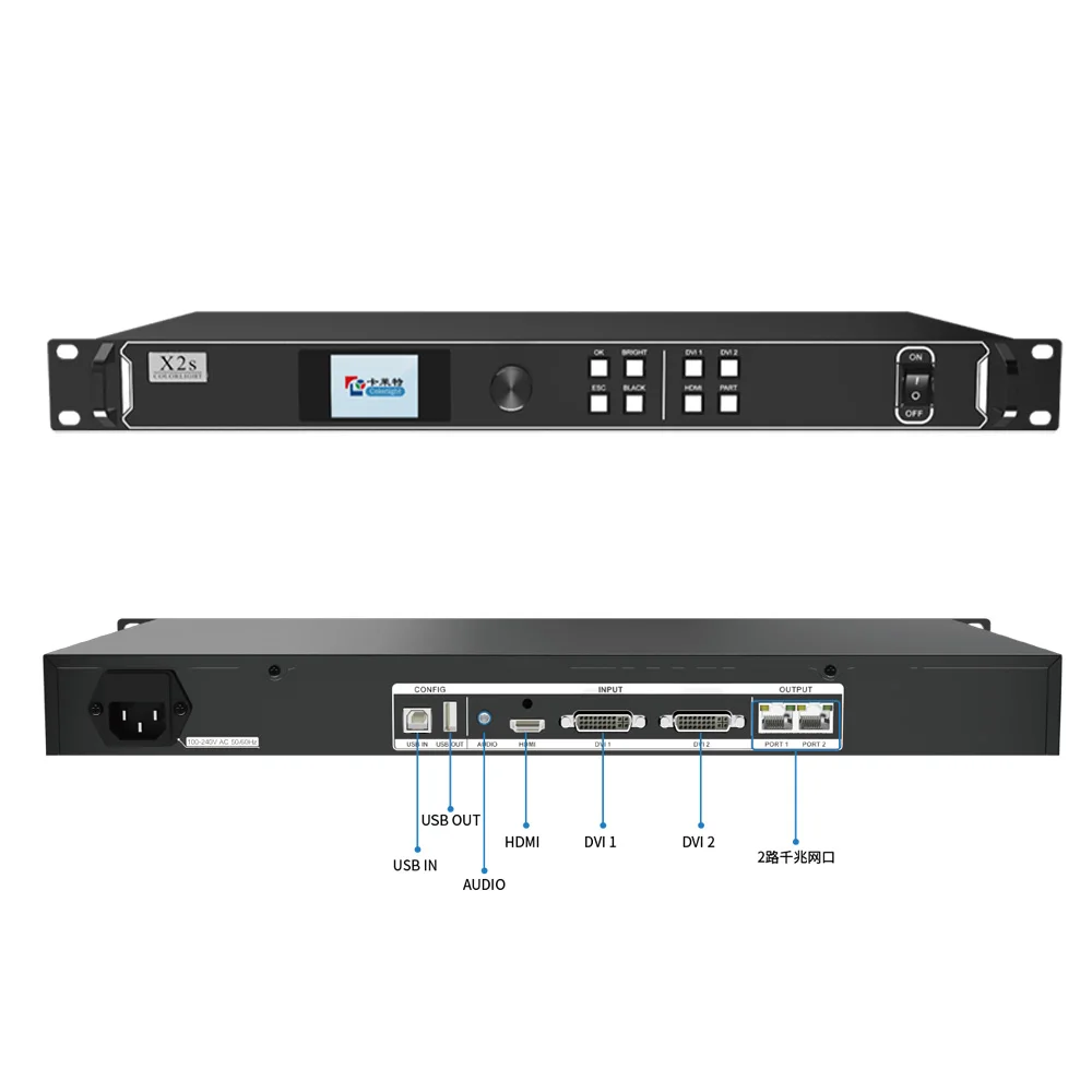 Led Screen Controller Colorlight X2M LED Video Processor Multiple Advertising Outdoor Display TV Screen - Image 4