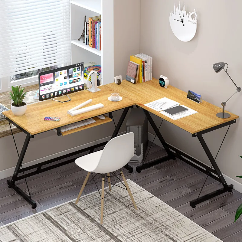 Computer Desk Home Corner Desk Bookshelf Combination Desk Modern Simple Economical Space-saving office writing desk furniture