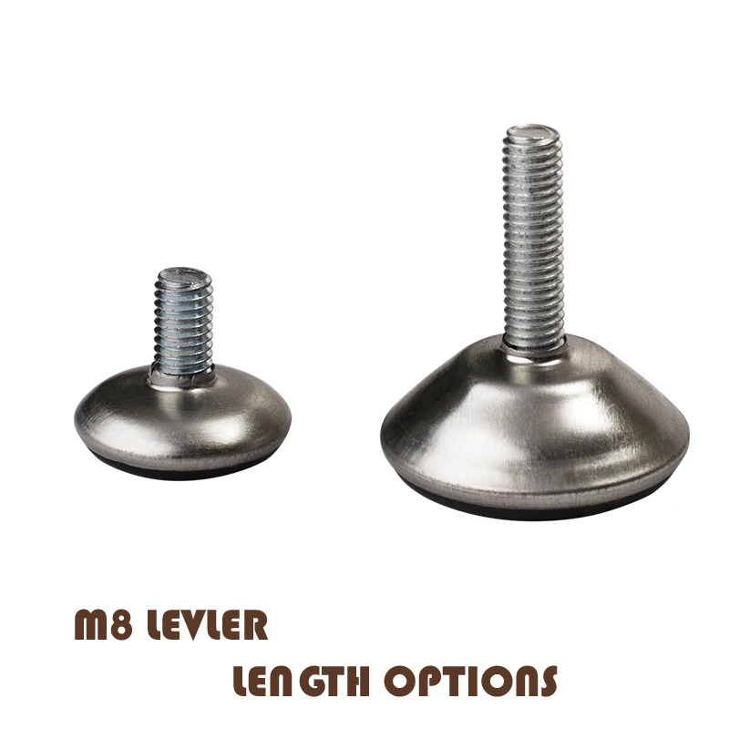 4PCS Chair Desk Cabinet etc Furniture Levelers M8 Threaded height Adjustable Great Glide
