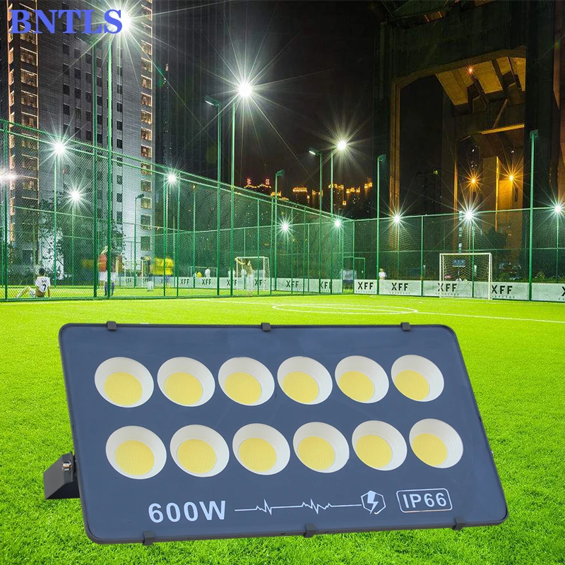 AC220V LED lights Ultrathin LED Flood Light 300W 400W 500W 600W IP65 Spotlight Reflcetor Outdoor Lighting Wall Lamp Floodlight - Image 6