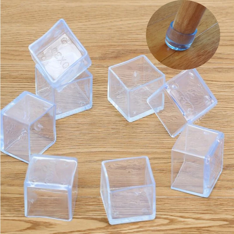 Furniture Leg Foot Protector Transparent Table And Chair Foot Cover Silicone Wear-resistant Cap Noise Reduction Protect Floor - Image 5