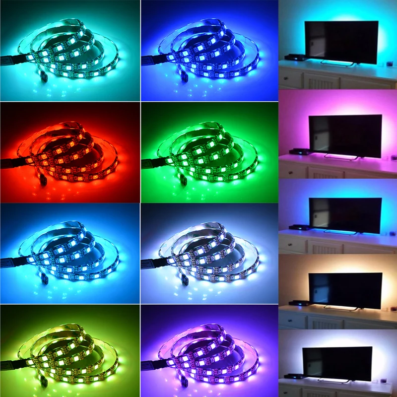 Led 10M Usb Light Strips 5050 Luses Led Rgb Tape Children Gaming Room Decoration 15M Tv Backlight 5M Led Wall Room Chain Lights - Image 3