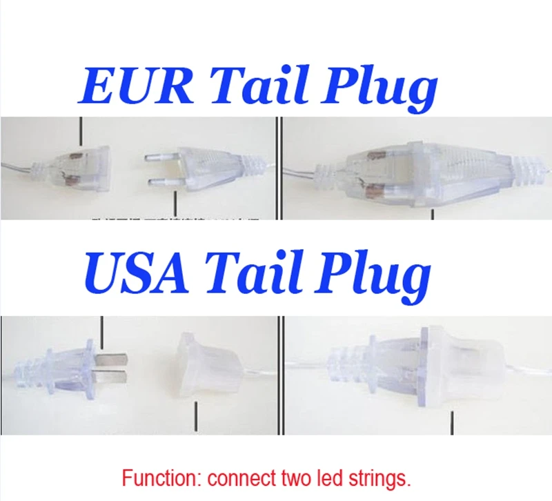 5M Waterproof Outdoor Christmas Light Droop 0.4-0.6m Led Curtain Icicle String Lights Garden Mall Eaves Decorative Lights - Image 2