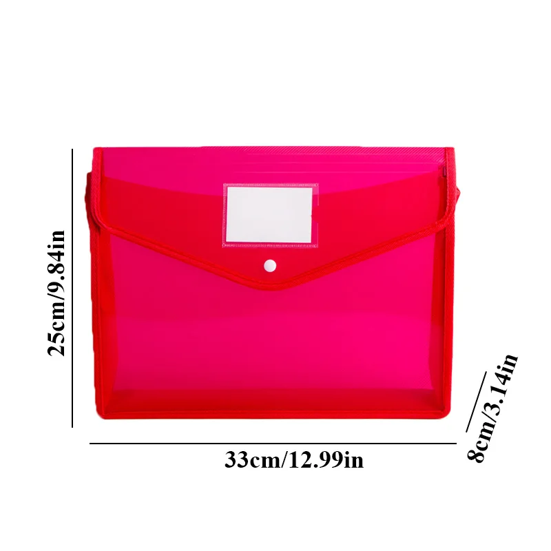 A4 File Folder Stationery Storage Folder Waterproof File Organizer Folders Pvc Bag Portfolio Paper Storage Office Organizers - Image 4