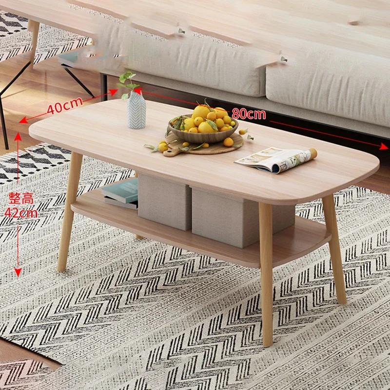 Wooden Square Coffee Tables Accent Floor Portable Auxiliary Living Room Table Design Japanese Muebles Hogar Home Furniture CJ018
