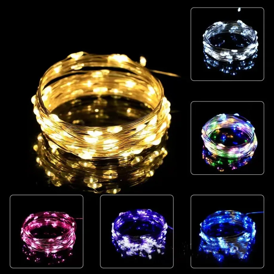 5M LED String Lights Waterproof Led Copper Wire Fairy Lights Battery Operated DIY Wedding Party Christmas Decoration Lights - Image 2