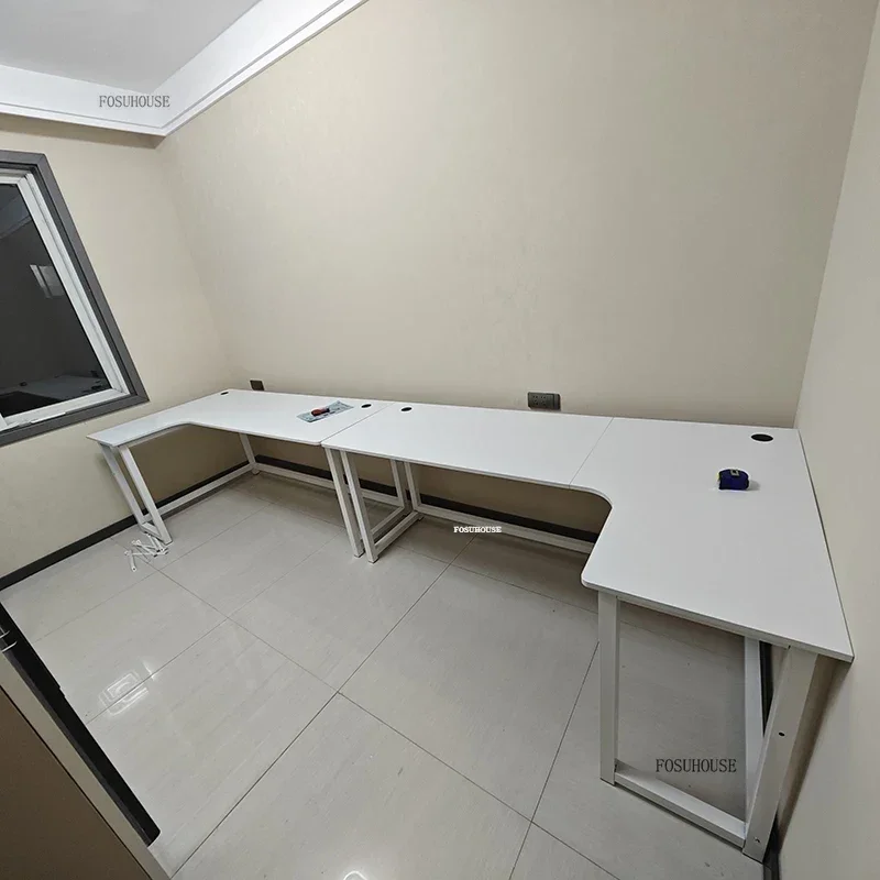 Nordic Corner Computer Desks For Office Furniture Desktop Home Gaming Desk Double Bedroom Workbench Small Apartment Gaming Table - Image 6