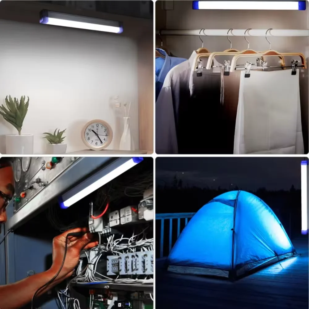 32CM LED Rechargeable Tube Camping Light Magnetic Suspension Portable Light Bulb for Emergency,Night Market,Outdoor Lighting - Image 4