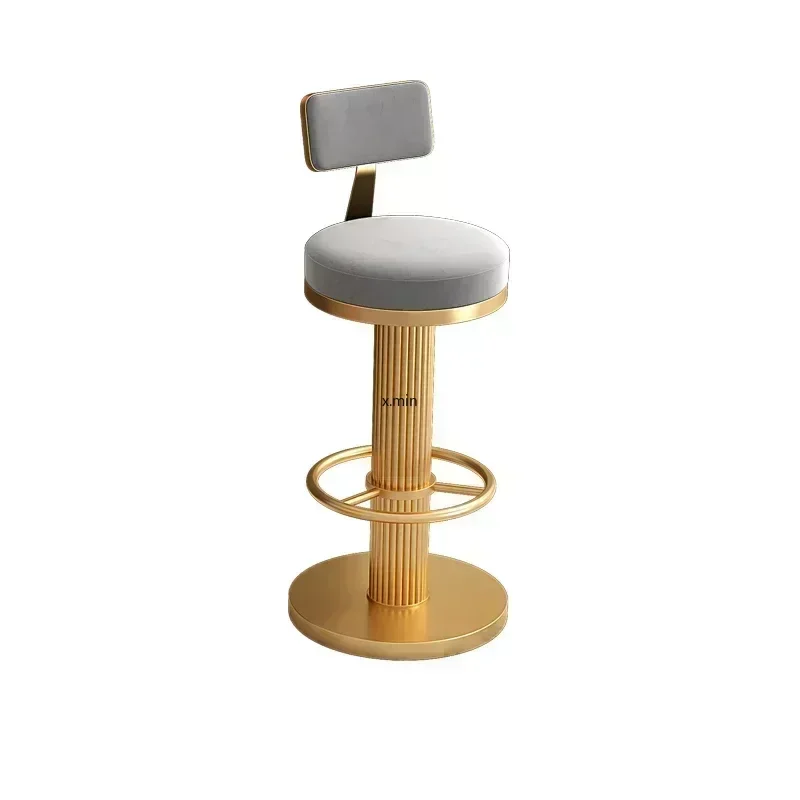 Make Up Office Bar Stools Luxury Accent Reception Accessories Bar Chairs Vanity Tall Gold Banqueta Garden Furniture Sets LJX35XP - Image 5