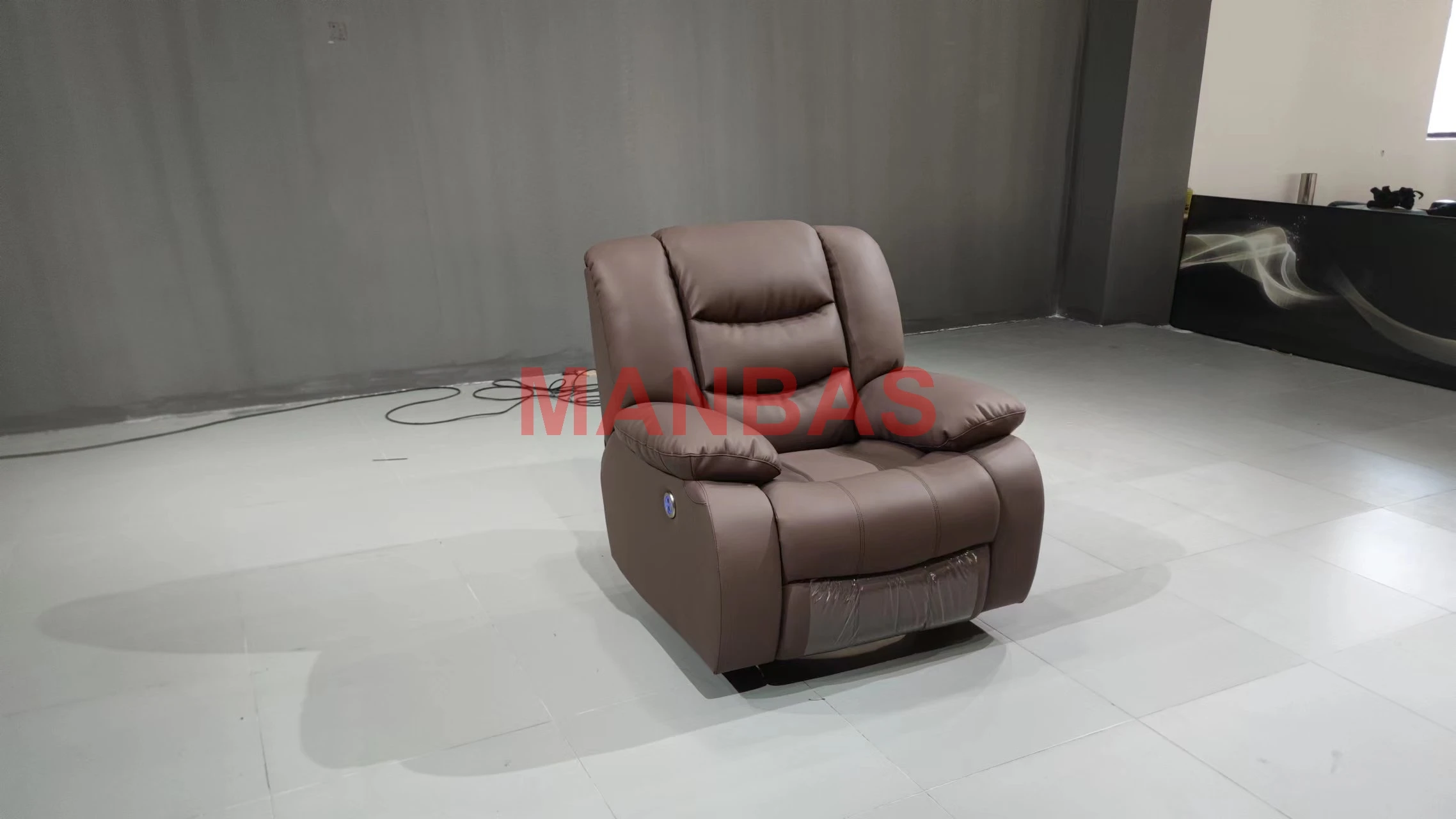 MANBAS Living Room Sofas Manual / Electric Recliner Italinan Cow Genuine Leather Couch Retractable Cinema Sofa Theater 3 Seater - Image 4