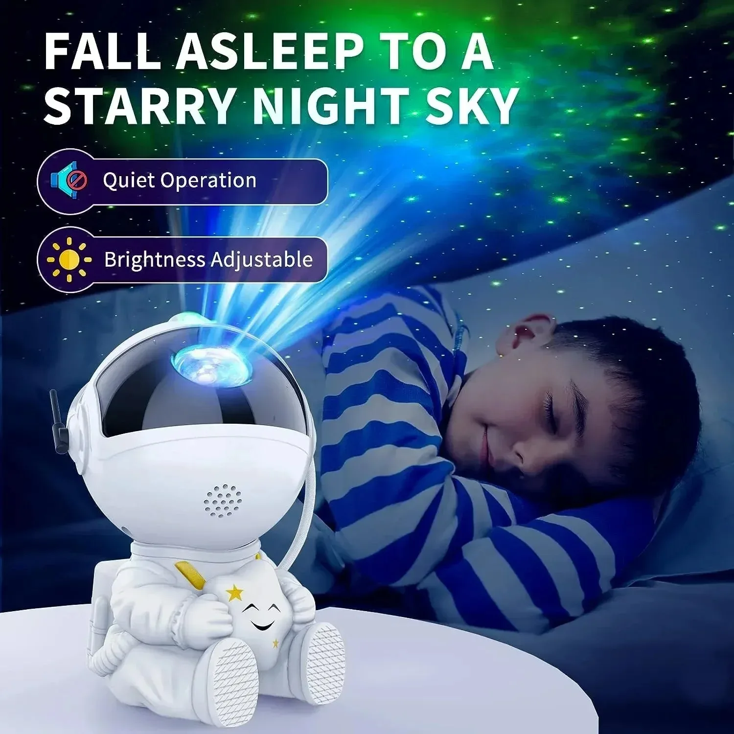 Star Projector Galaxy Night Light Astronaut Space Projector Starry Nebula Ceiling LED Lamp for Bedroom Home Decorative kids gift - Image 5