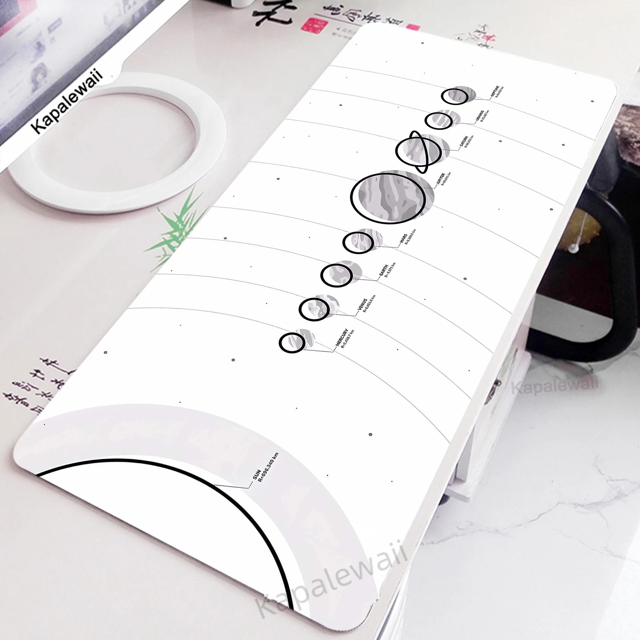 Solar System Hd Print Mouse Mats Gaming Desk Mat XXL Mousepad Rubber Keyboard Pads Gaming Setup Accessories Mouse Mat 900x400mm - Image 3