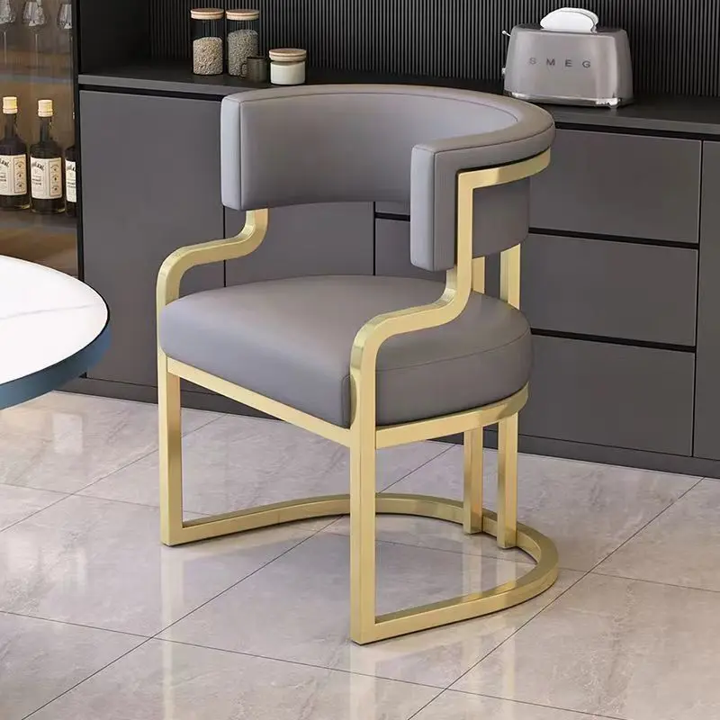 Armchair Luxury Dining Chair Restaurant Hotel Throne Relax Dinning Chair Office Accent Chaise Salle A Manger Nordic Furniture - Image 2