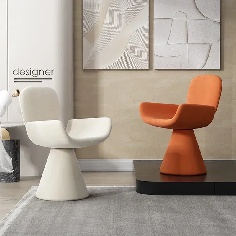 Nordic Accent Dining Chairs Kitchen Living Room Modern Hotel Waiting Dining Chair Relax White Sillas Para Comedor Home Furniture - Image 4