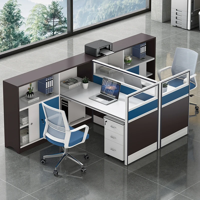 Staff office desk 4-person office screen desk partition computer office desk and chair combination staff desk multi-person - Image 3
