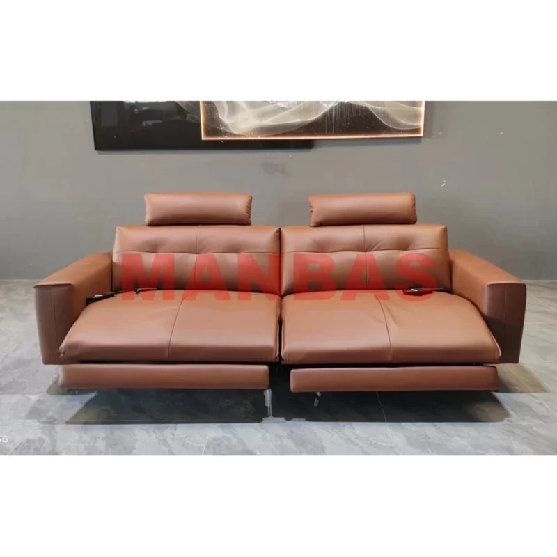 Linlamlim Electric Reclining Sofa Set Italian Genuine Leather Power Recliner Functional Salon Cama Sectional Couch Cinema Seat