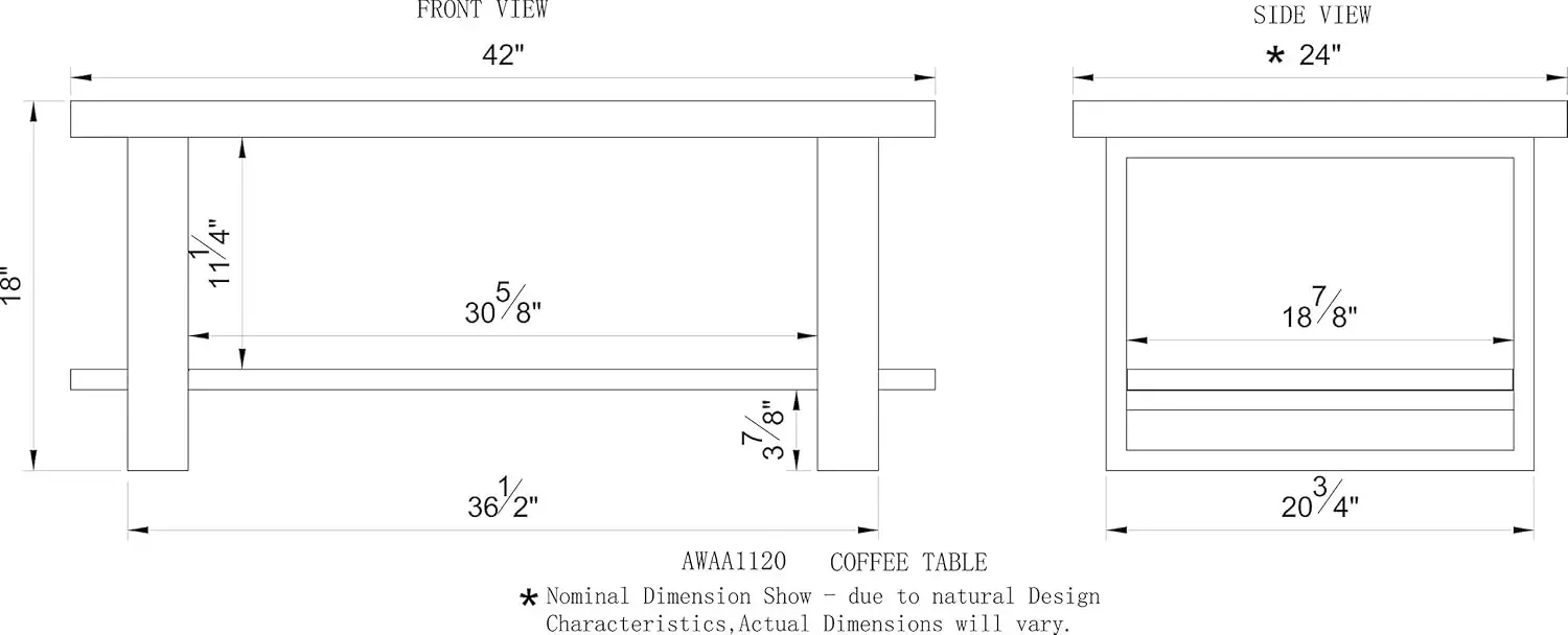 Natural Wood Live Edge Coffee Table w/ Metal Strap Legs Brown Black Metal Accents Unique Imperfections Clear Natural - Image 6