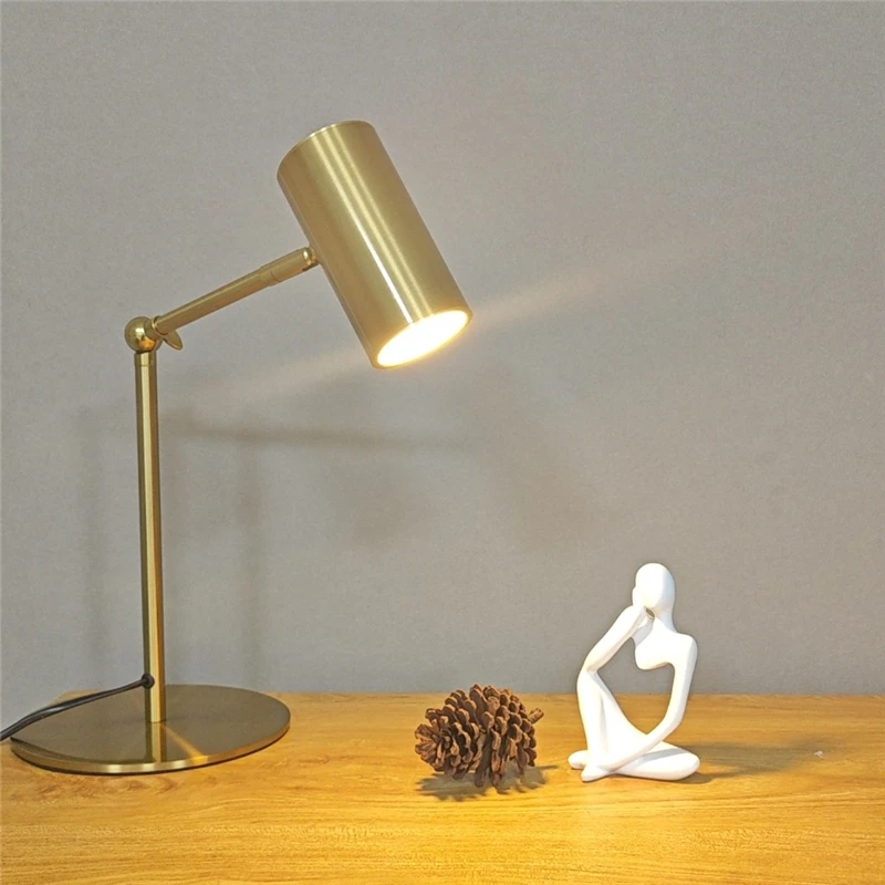 Modern Creative Golden Table Lamps Eye Protection Study Reading Desk Lamp Nordic Living Room Bedroom Bedside Decor Table Light - Image 5